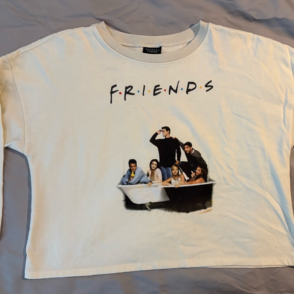 FRIENDS Cream Crop Top Casual Wear